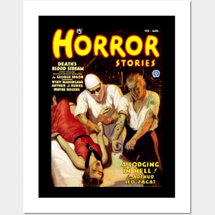 Horror Stories Magazine Cover February 1936 Posters and Art